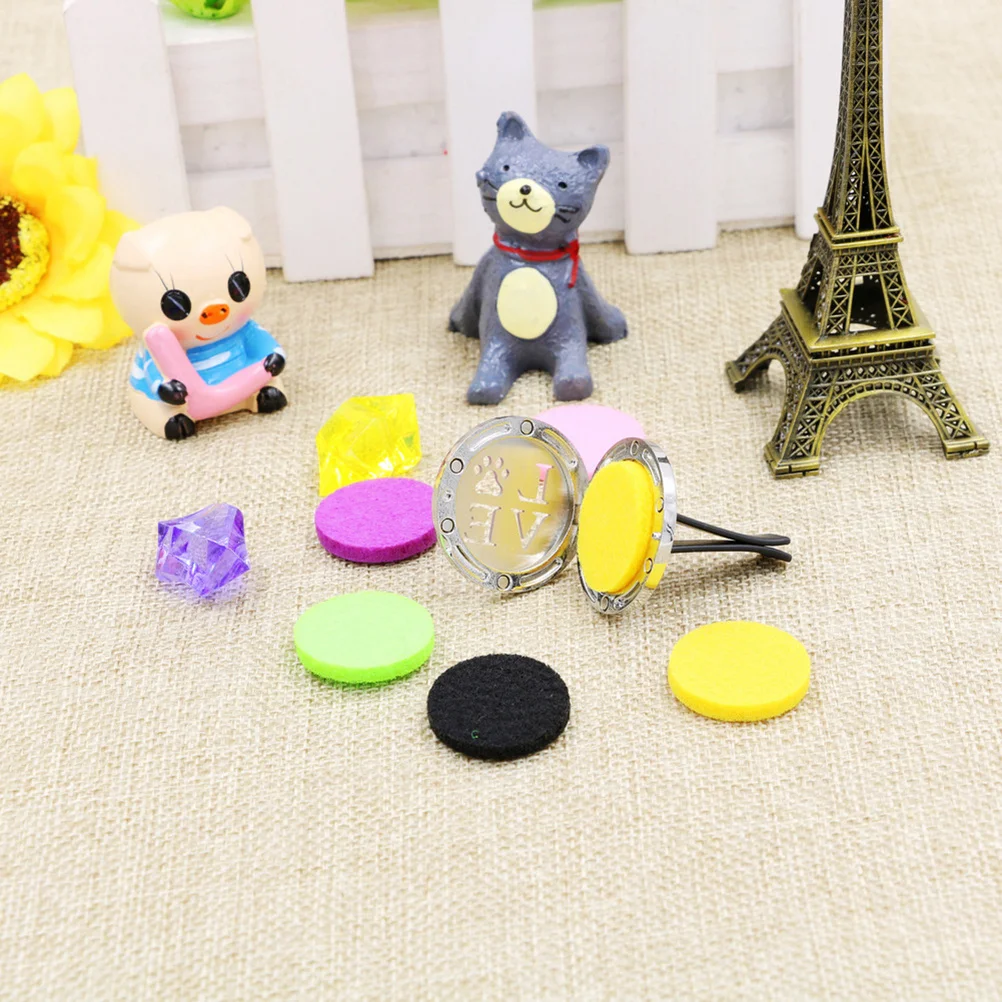 

10Pcs Car Perfume Clip Stylish Elegant Hollow Design Stainless Steel Aromatherapy Freshener for Auto Home Office Bathroom