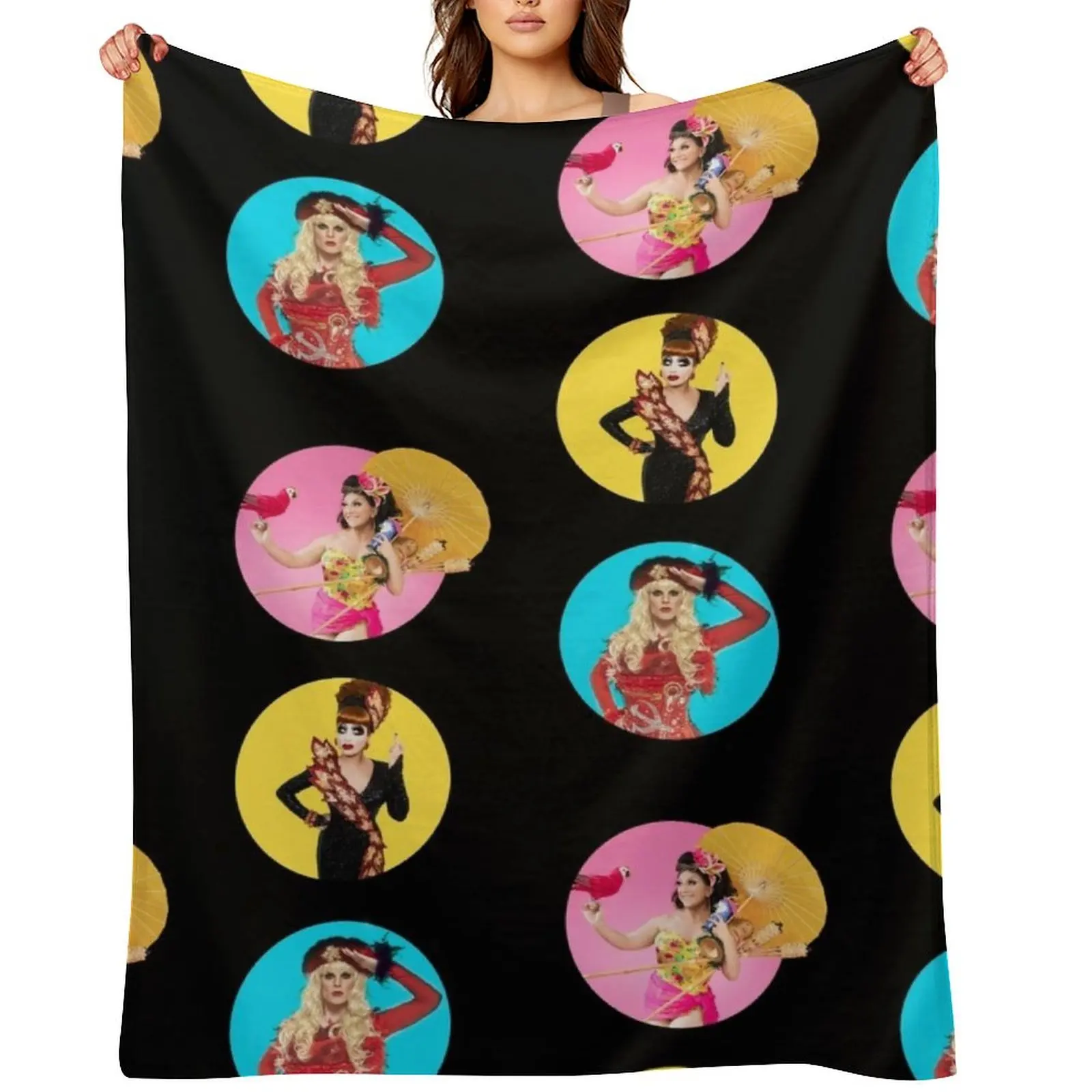 

Drag Race Throw Blanket Kid'S halloween Plaid on the sofa Plaid Blankets