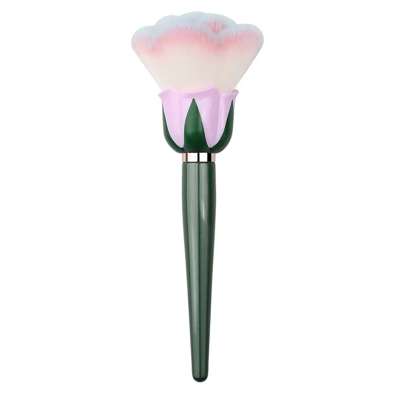 Pennelli per trucco fiore rosa Pennelli per trucco super grandi per cipria Pennello per polvere cosmetico per unghie Pennello per cipria in polvere Pennello per trucco manicure