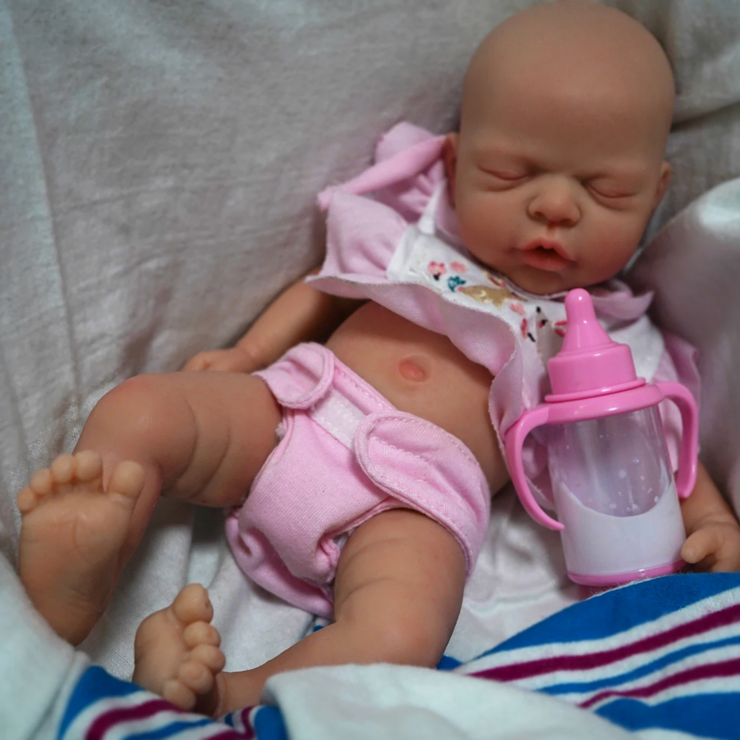 

12" Micro Preemie Full Body Silicone Baby Doll Girl "Nova" Lifelike Reborn Doll Surprice Children Anti-Stress