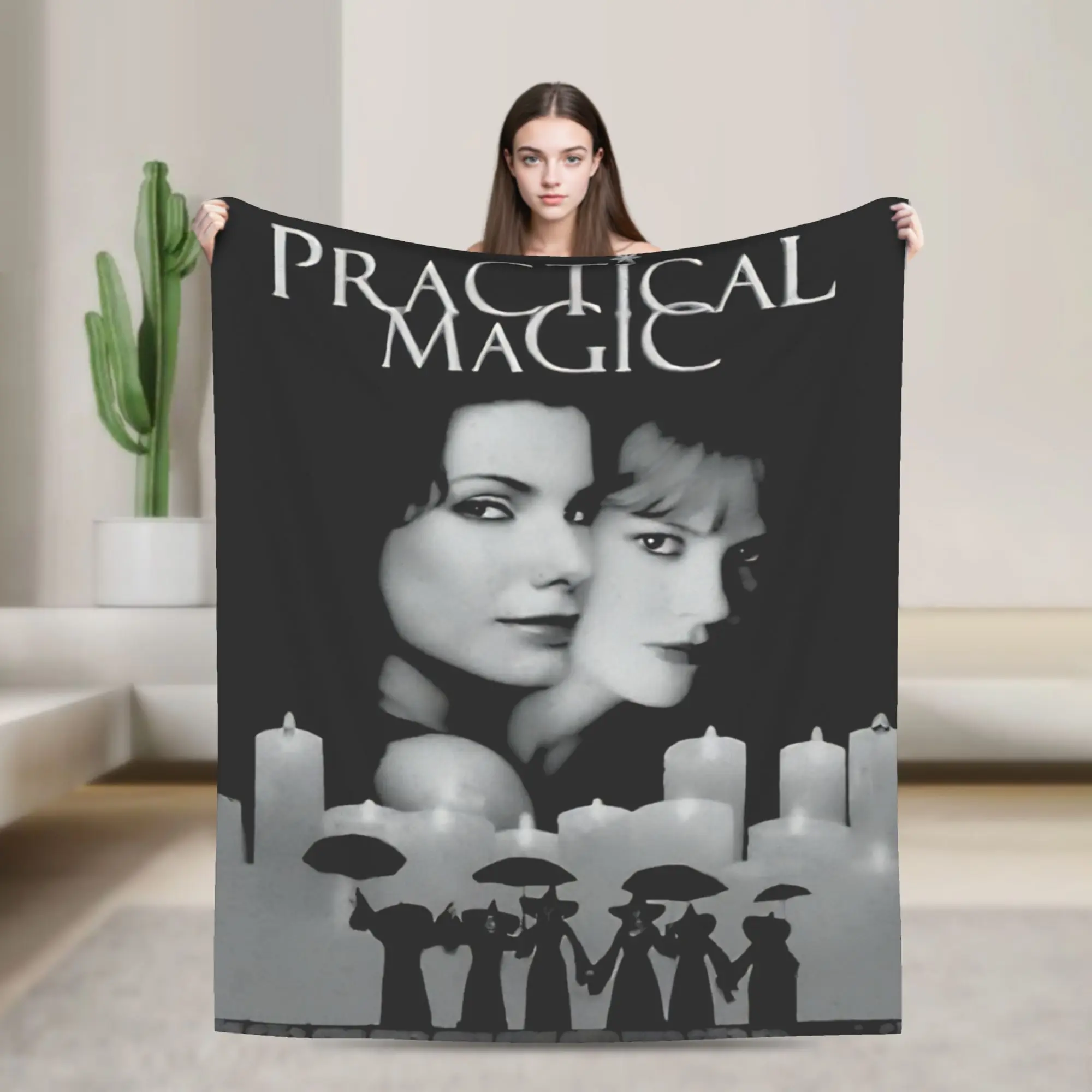 Stylish Practical Magic Witchcraft Witchy Gothic Halloween Sanderson Sisters Blanket Ultra-Soft Velvet  Relax Throw Blankets