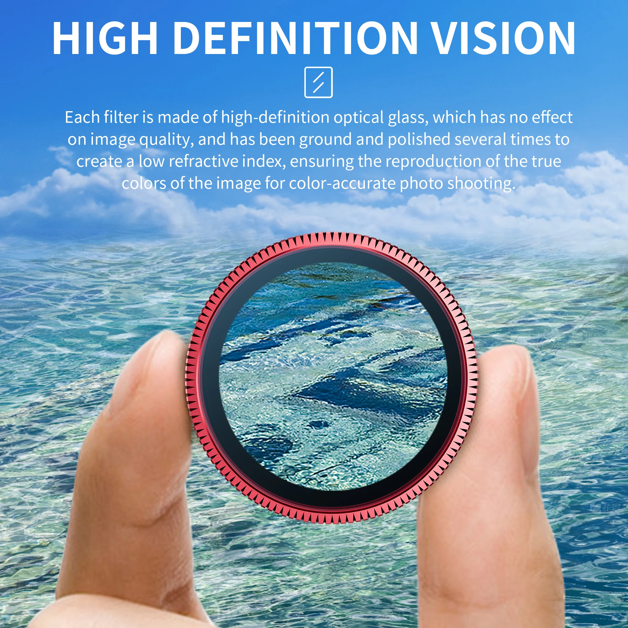 Filter CPL circular polarizer for shadow stone Insta360 GO3S thumb camera,Eliminate reflections,Increase color saturation
