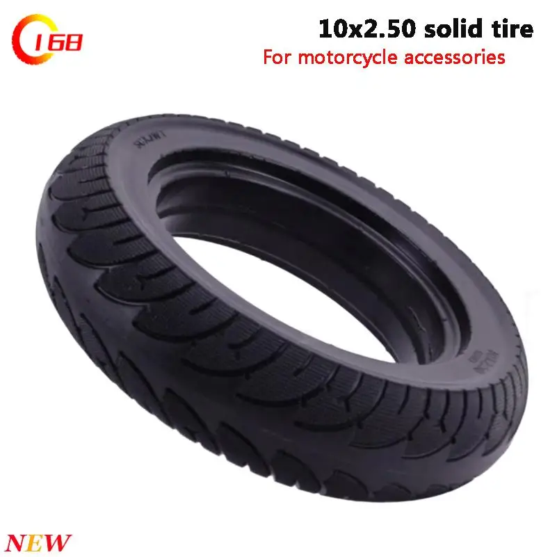 10x2.50 solid scooter tyre, wear-resistant non pneumatic tyre, used for replacing 6.5-inch electric scooter components