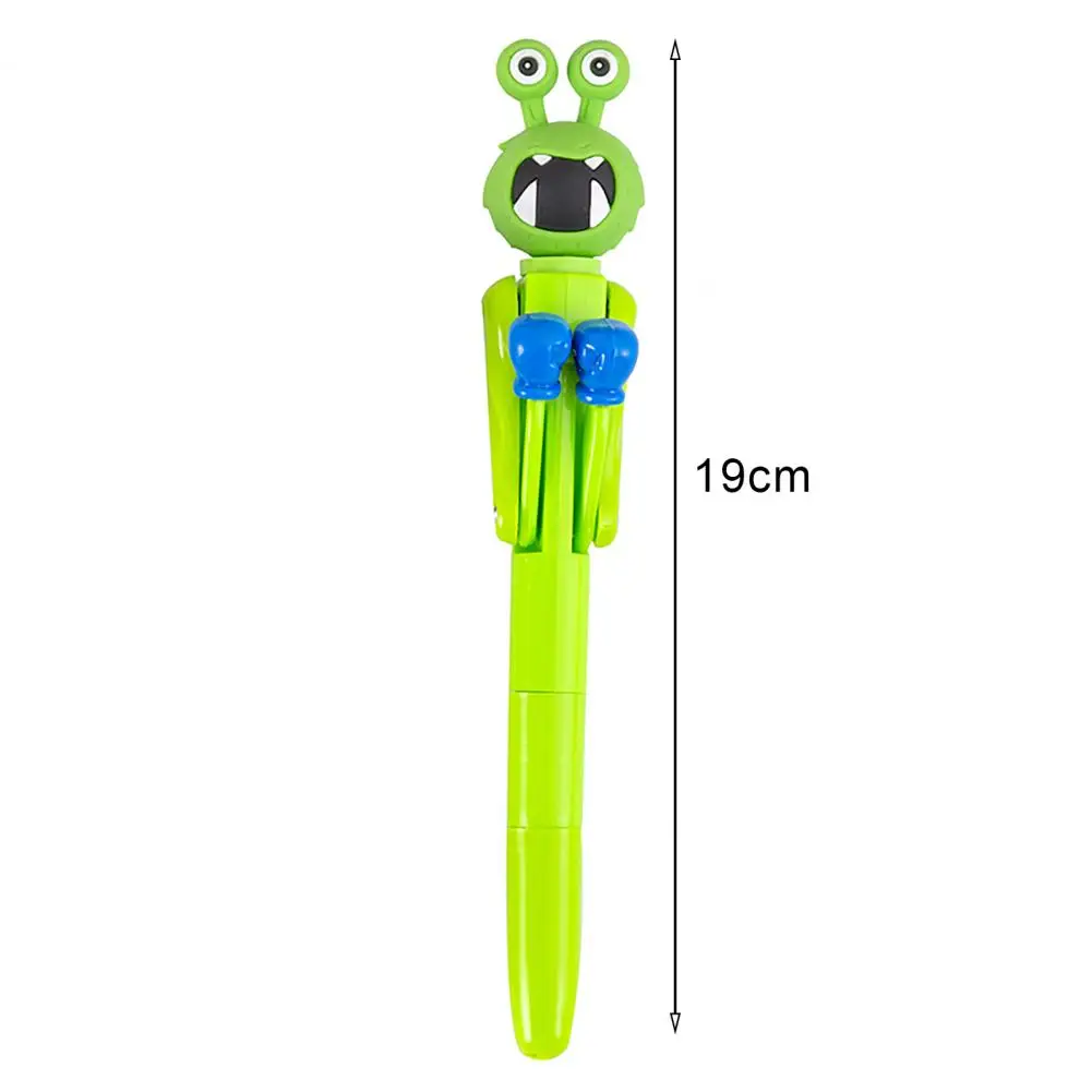 Decompression Pen Press Movable Boxing Pen Cartoon Shape Writing Fluently Ultra-Fine Point Creative Interactive Pen Stationery