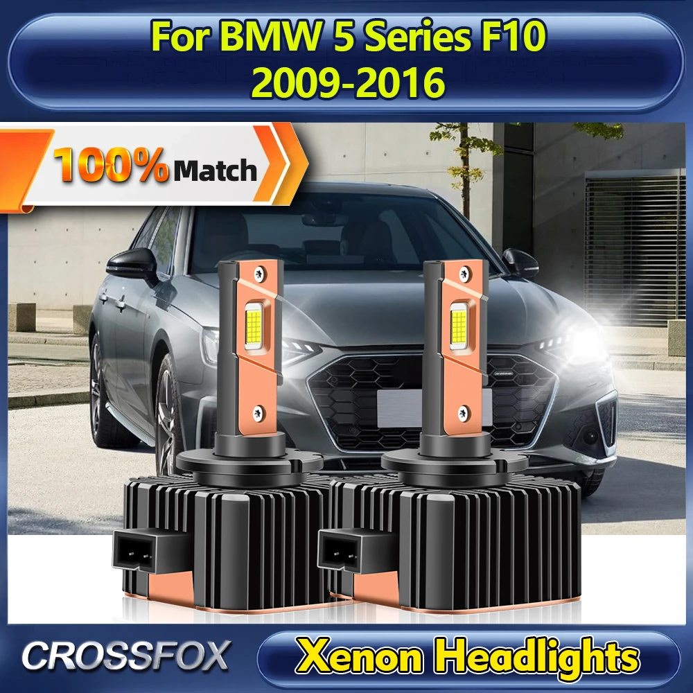 

D1S LED Headlight Bulbs 30000LM 1:1 HID Xenon Lights 12V Plug&Play For BMW 5 Series F10 2009 2010 2011 2012 2013 2014 2015 2016