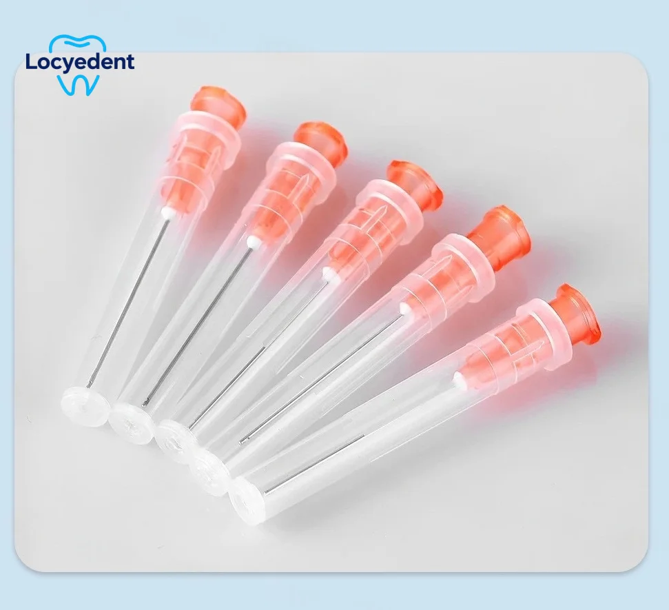 100 قطعة الأسنان إندو الري إبرة تلميح نهاية مغلقة الجانب ثقب إندو حقنة قناة الجذر غسل إبرة تلميح 25 جرام/27 جرام/30 جرام 30 جرام