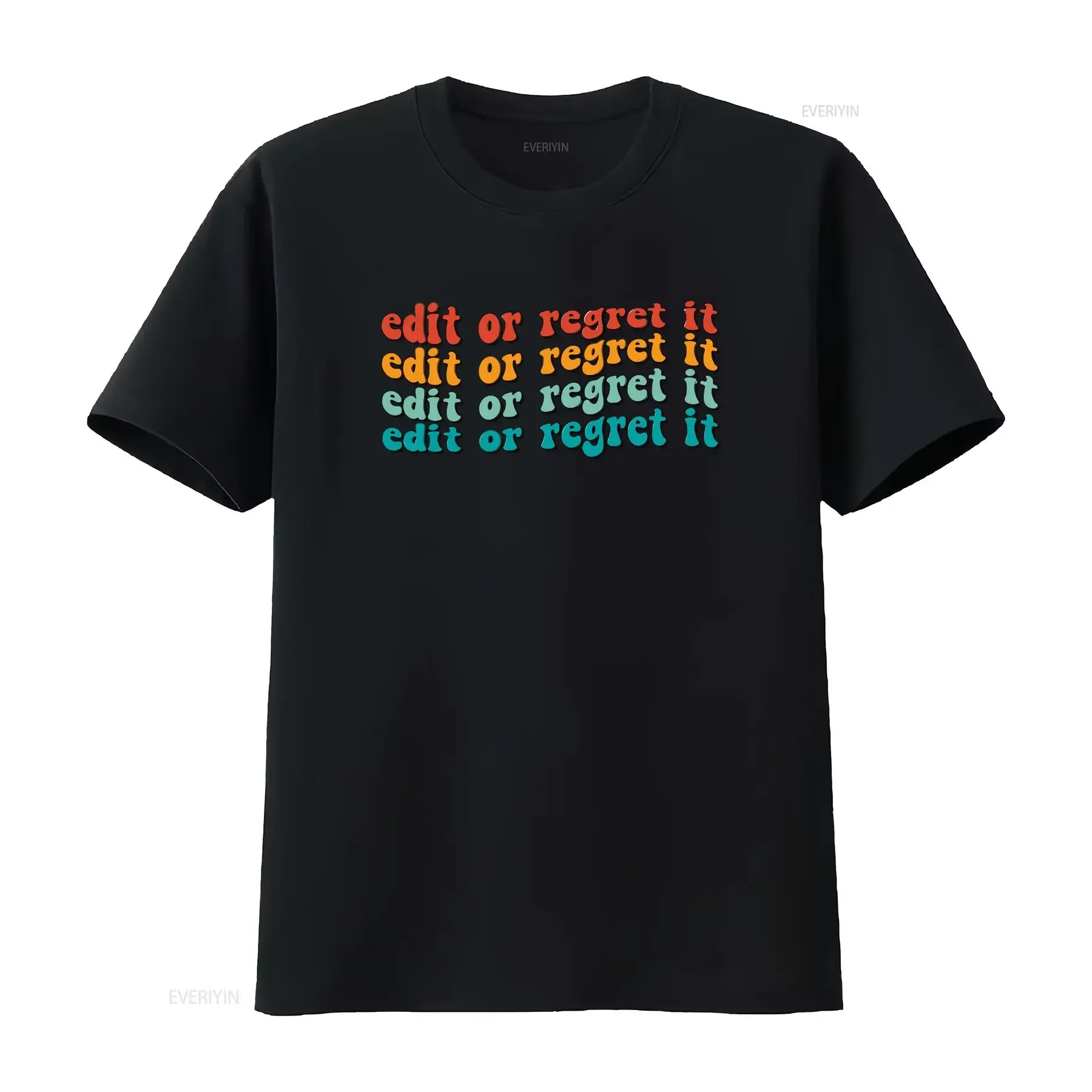 Edit or Regret iT T Shirt English Teacher Writing Cute Appreciation Funny Editor Grammar vintage Washed Comfortable Stretched