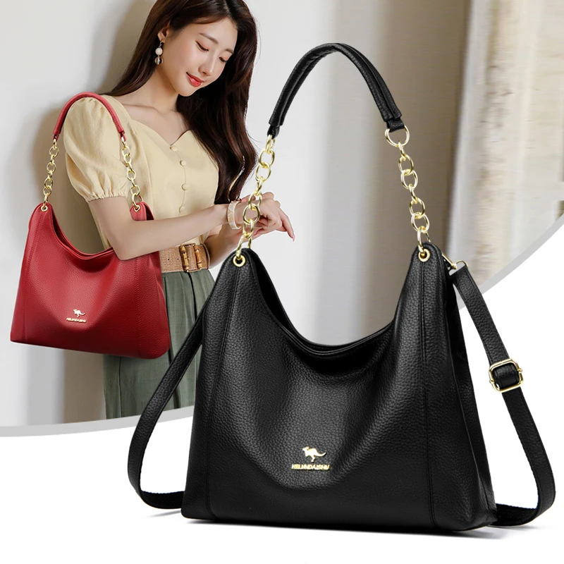 

New Trendy Women's Purse Faux Leather Shoulder Bag Adjustable Strap Crossbody Handbag for Ladies Girls Teenagers Shopping Travel