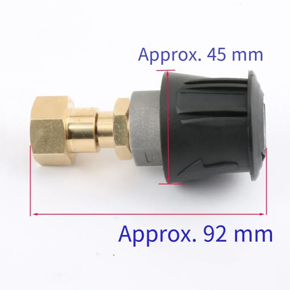 Connector High Pressure Cleaning Machine Water Pipe Adapter Degree Rotation Car Wash Joint Aluminum Alloy Accessories