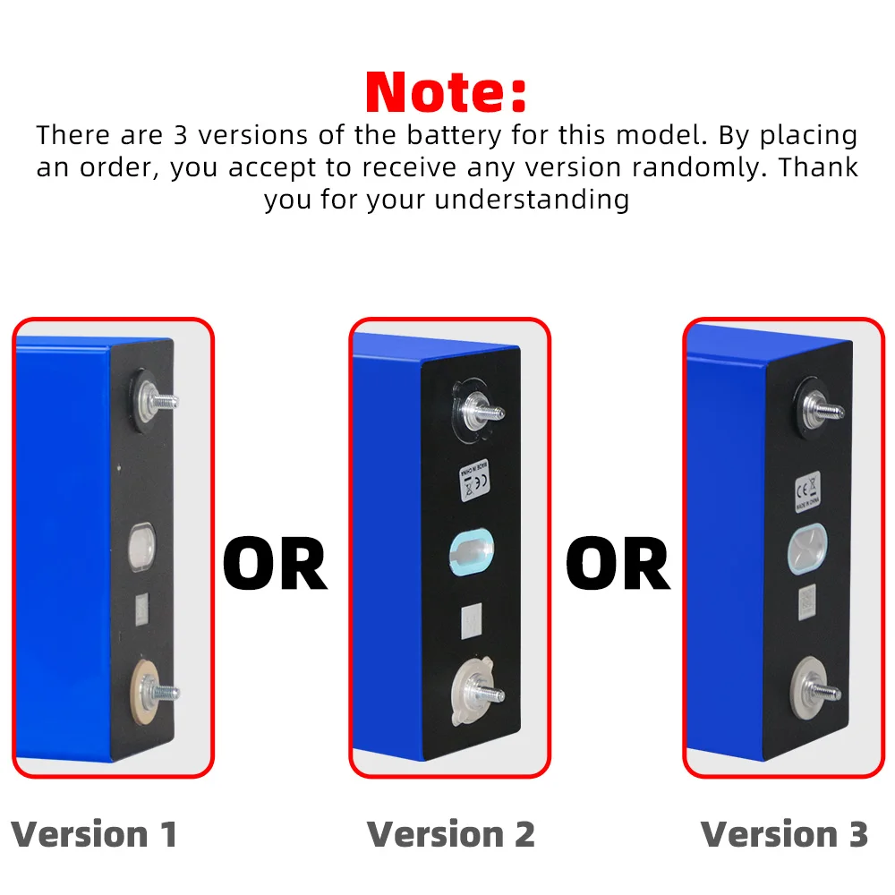 الأسهم الأمريكية 320Ah Lifepo4 3.2 فولت الصف أ ليثيوم أيون Akku LFP LFP خلية ل RV التخييم عربة جولف قارب الطاقة الشمسية المنزلية تخزين الطاقة