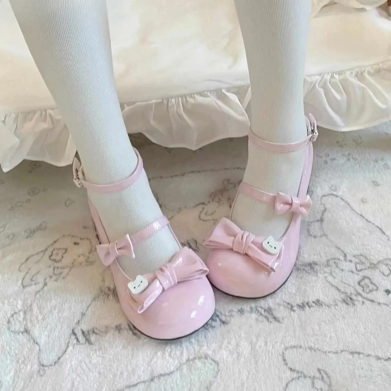 

Весенне-осенняя женская милая милая универсальная женская обувь в стиле Лолиты Mary Janes Jk, повседневные элегантные кожаные туфли-лодочки Femme