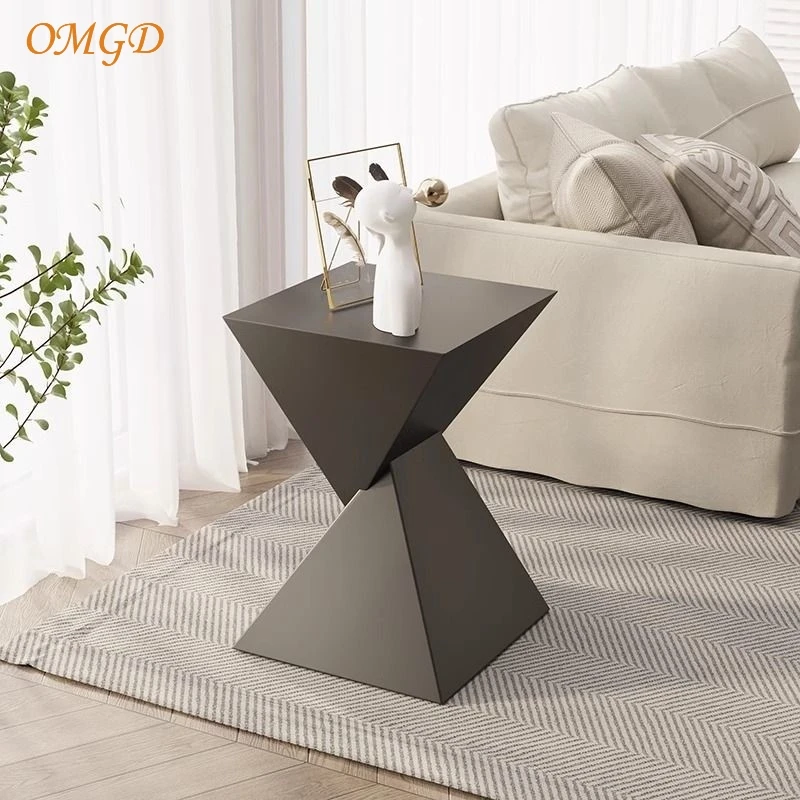 

OMGD Light Luxury Living Room Bedroom Sofa Side A Few Nightstand Small Table Modern Simple Square Coffee Table Hot New