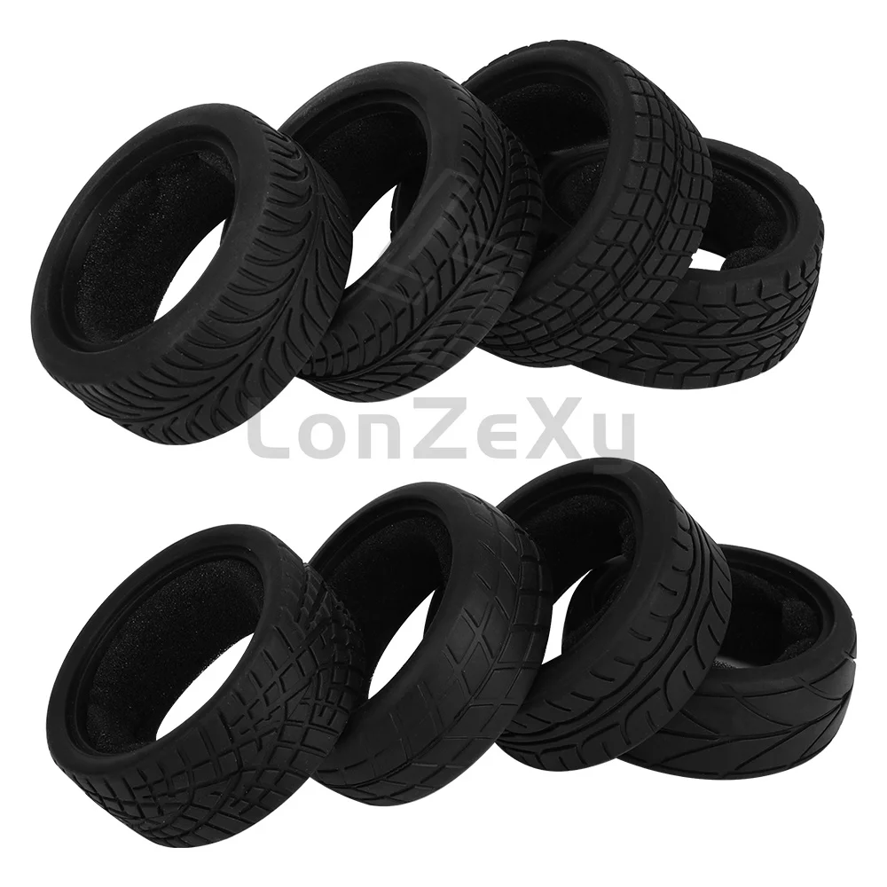 1/10 RC Drift Car Tire Rubber Tyre With Sponge Liner For MST XV02 Tamiya TT01 HPI Kyosho Sakura W211 RC On Road Car Upgrade Part