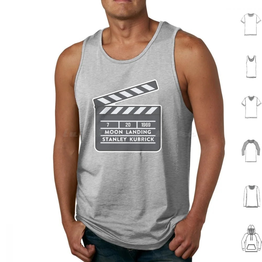 Stanley Kubrick'S Moon Landing Hoax 1969 Tank Tops Vest Sleeveless Moon Landing Apollo 11 Fakex Flatearth Flat Earth Flat