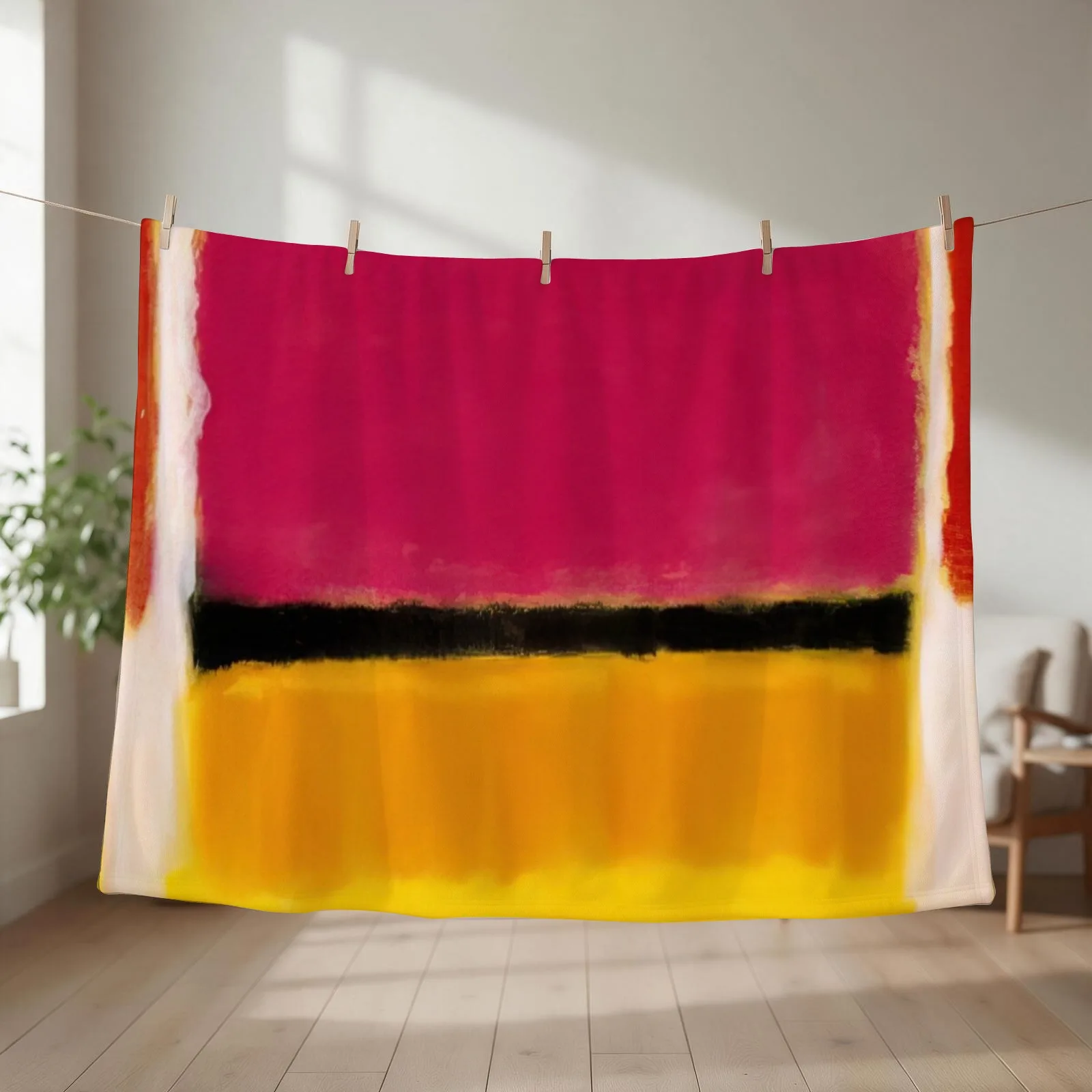 Mark Rothko - Violet, Black, Orange, Yellow on White and Red - 1949 Throw Blanket