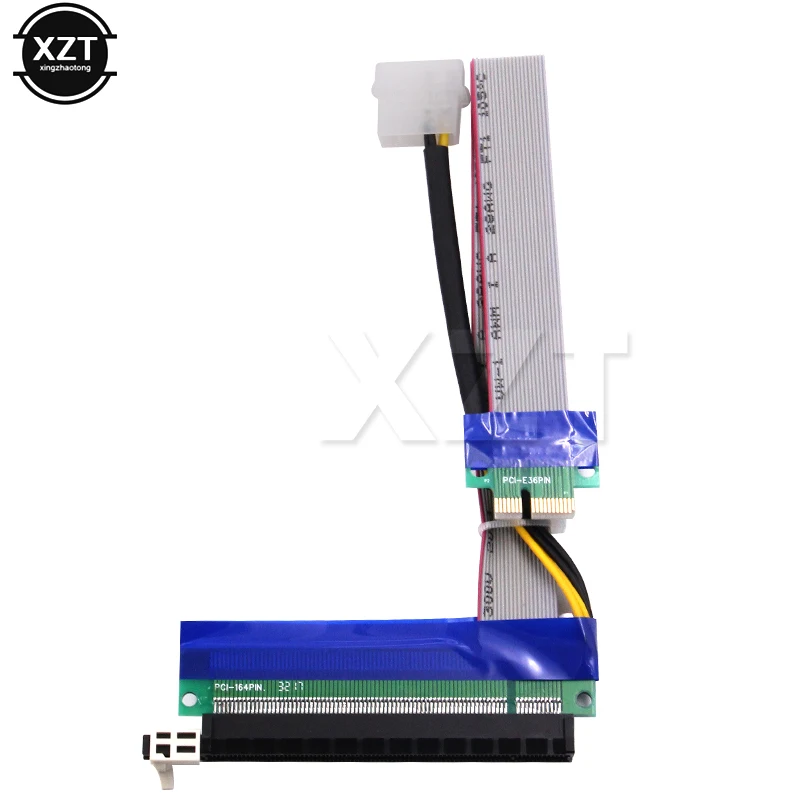 30CM PCI-E 1X to 16X Flexible Extension PCI Express Adapter Extender Riser with Power Cable 1 to 16 X Adapter Riser Card Adapter