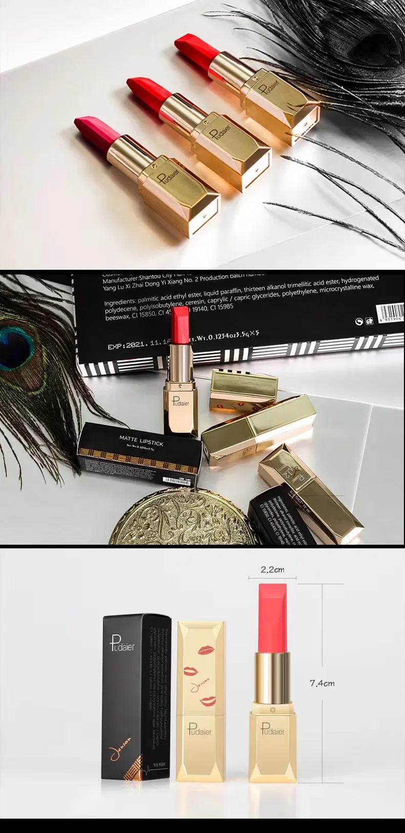 New Sexy Nude 26 colori cosmetici rossetto idratante labbra a lunga durata Batom trucco rossetto nero opaco impermeabile maquiagem