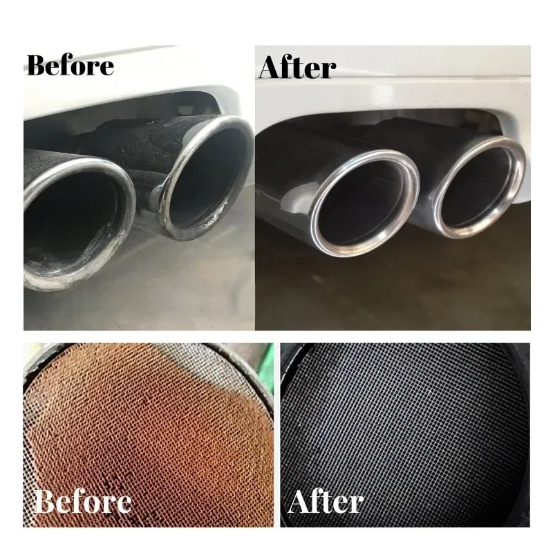 120ML Car Catalytic Converter ทําความสะอาดเครื่องยนต์คาร์บอน Remover Non-Disassembly ระบบไอเสีย Treatment สําหรับ Car Care