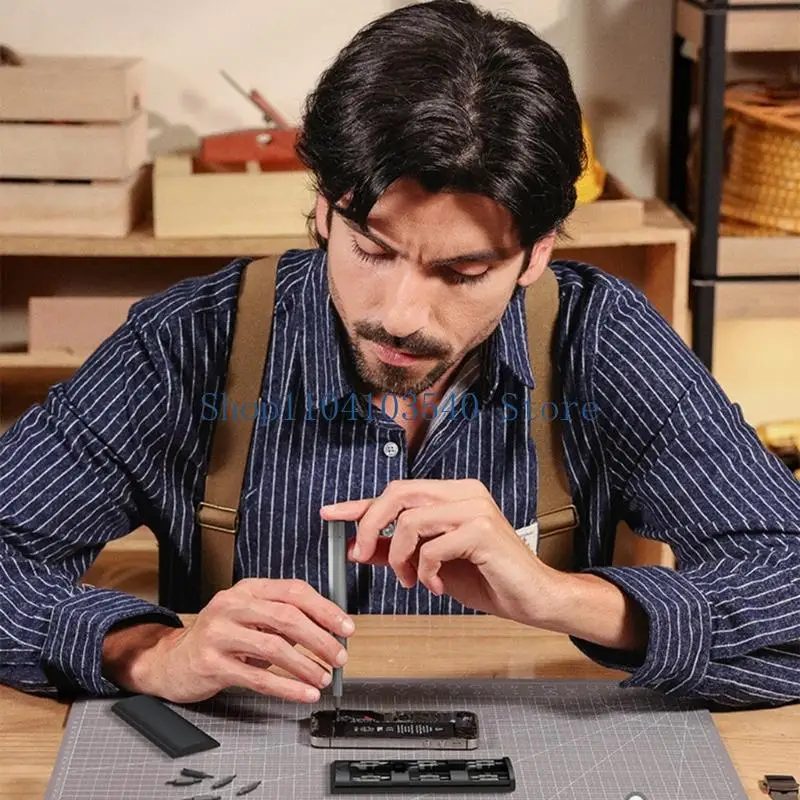 02dc 25 1 chave fenda Mini Mini com alça alumínio e multi bits para manutenção computador para