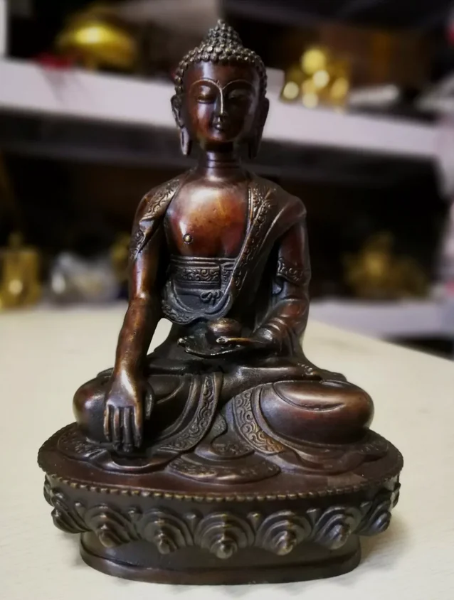 antique Tibetan Buddhis Sakyamuni Buda Gautama Siddhartha Rinpoche Buddha statue