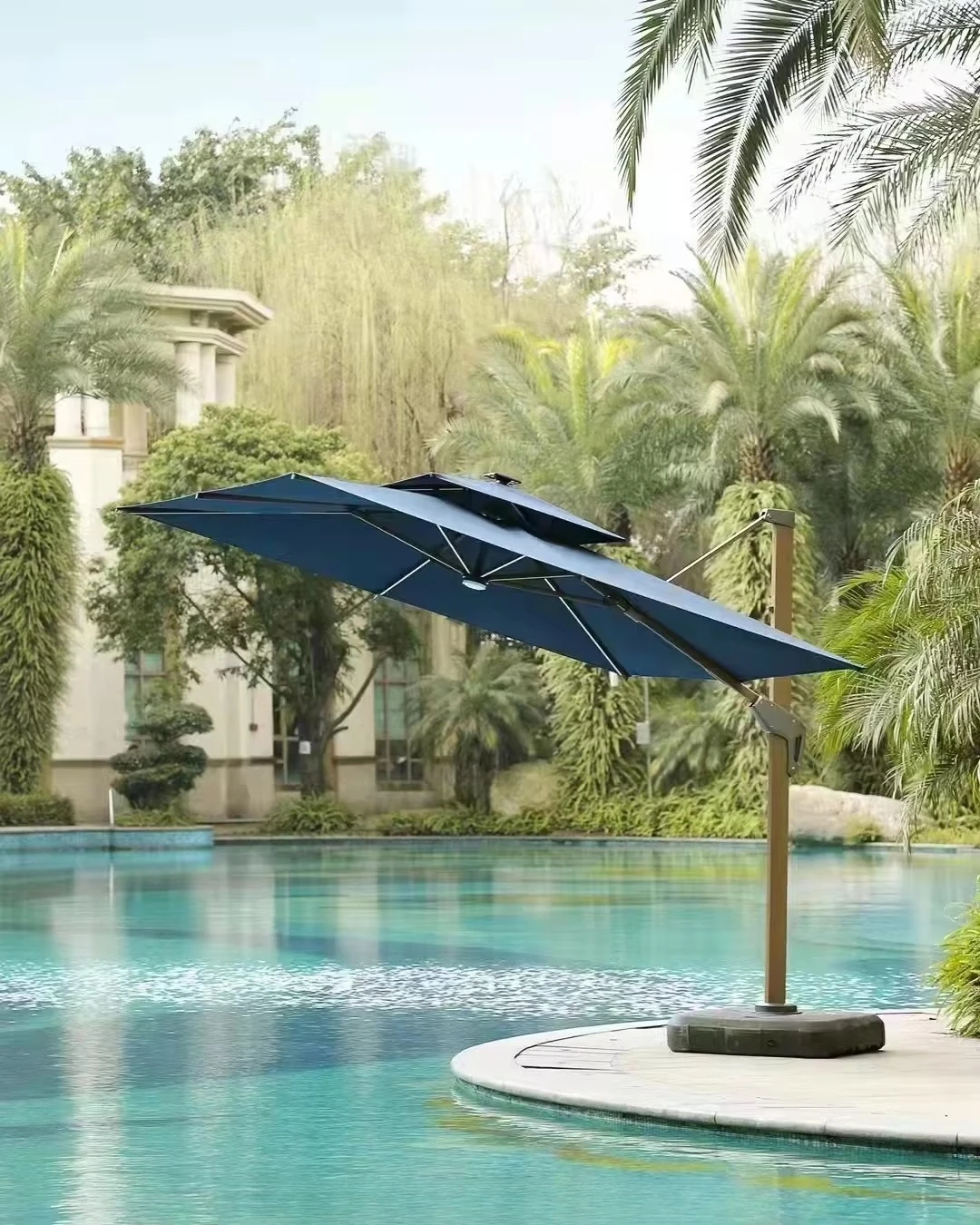 装飾スマートガーデンゴールドアルミパラソル日よけ3m丸型ロー - Smart Garden Umbrella のレビューと価格