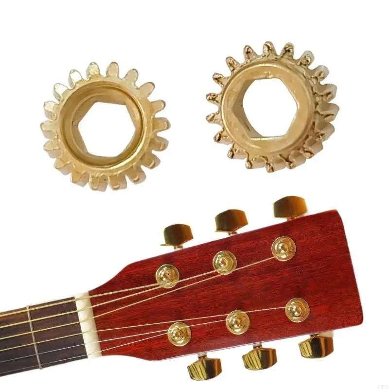 6 Pack Open Hole Guitar Tuning Gear Set Suitable for Precise String Adjustment 