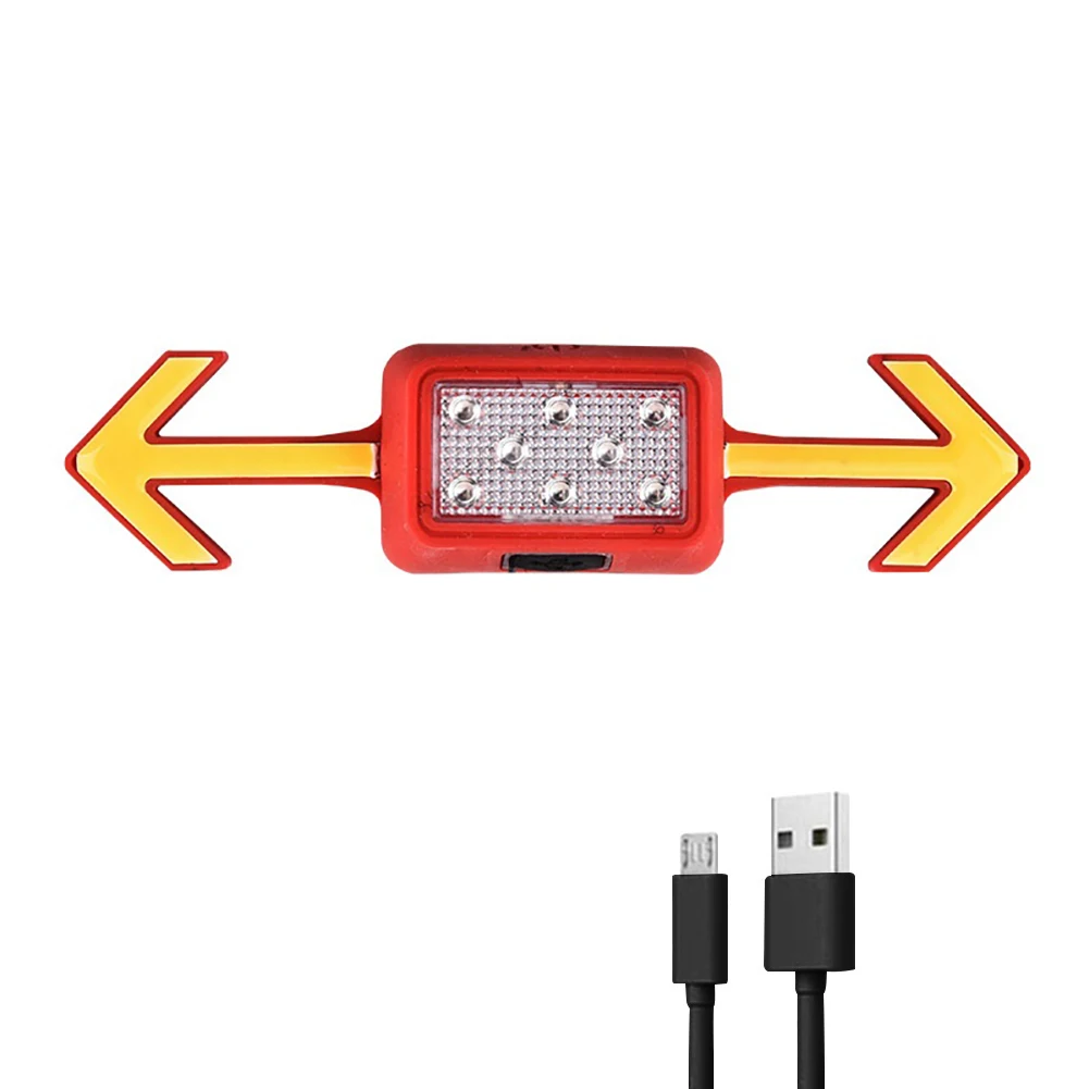 

LED Bike Turn Signal Light Wireless Remote Control Rechargeable Bicycle Taillight 6 Modes for Motorcycle Bicycle Safety Helmet