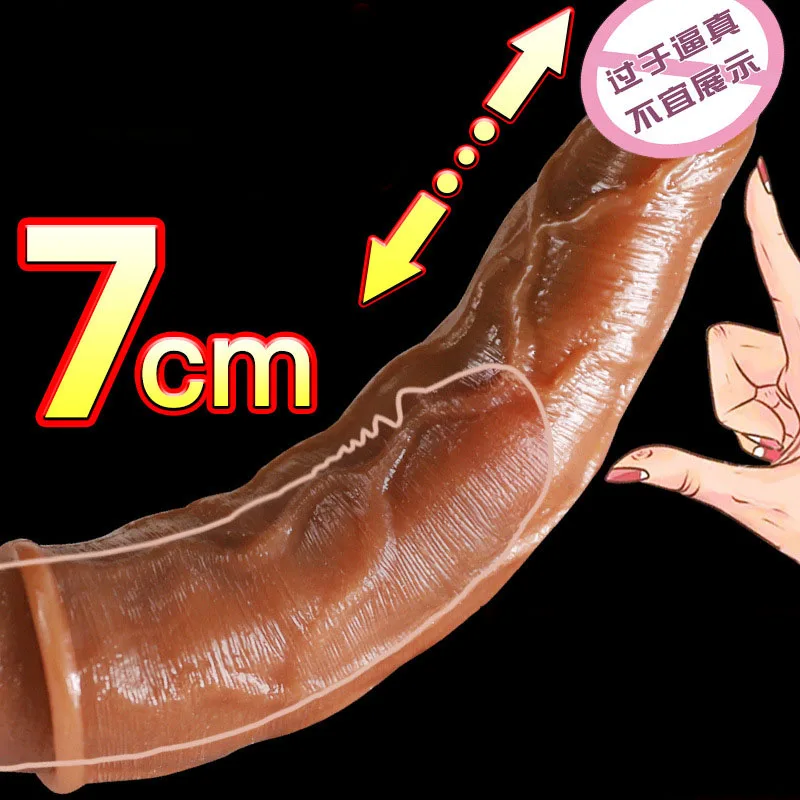 Penis Sleeve Liquid silicone Condom Penis Extender Sleeve Delay Ejaculation Intimate Condom Dildo Enhancer Enlargement Cock Ring