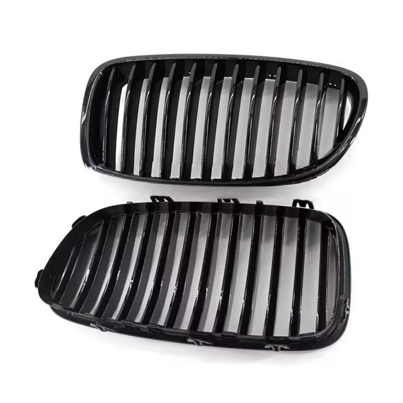 

AEA7-Bright Black Grille Modified Front Grille 51137261356 51137261355 For BMW 5 Series F10 F18 528I 530I 535I 2010-2016