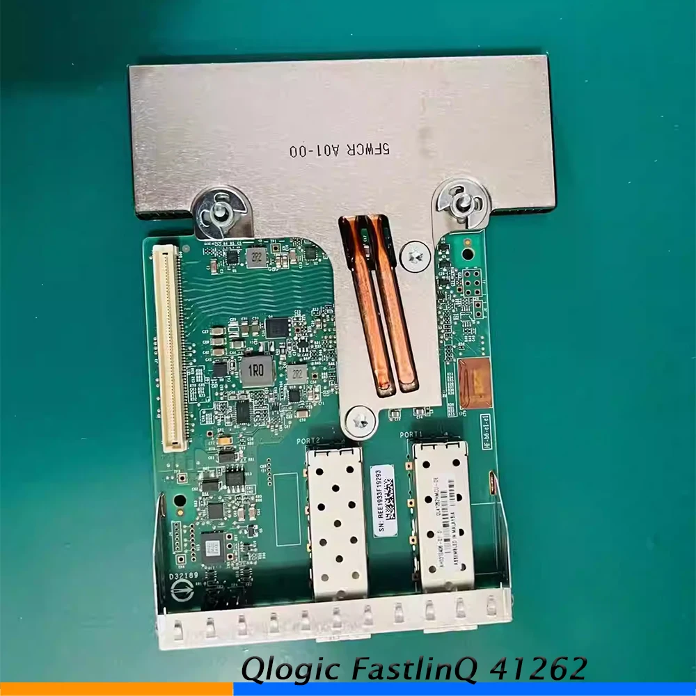 

For DELL SFP28 QLogic QL41262 25/10GbE Dual Port 10GbE Fibre Optic Network Card Embedded Daughtercard 04KF8J 4KF8J