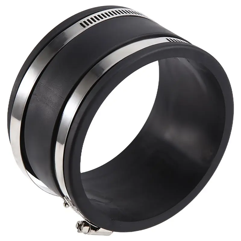 LICE-Dust Control 4 Inch Flex Cuff 70149 With Hose Clamps, Hose Connector Coupler For Woodworking Dust Collection Fittings