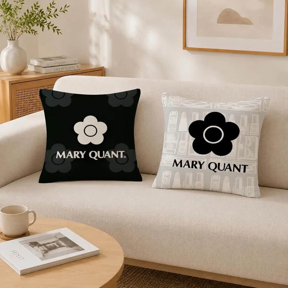 Fashion Brand Mary Quant Cushion Cover Soft Fluffy Short Plush  Pillow Case  Sofa Bed Home Decor