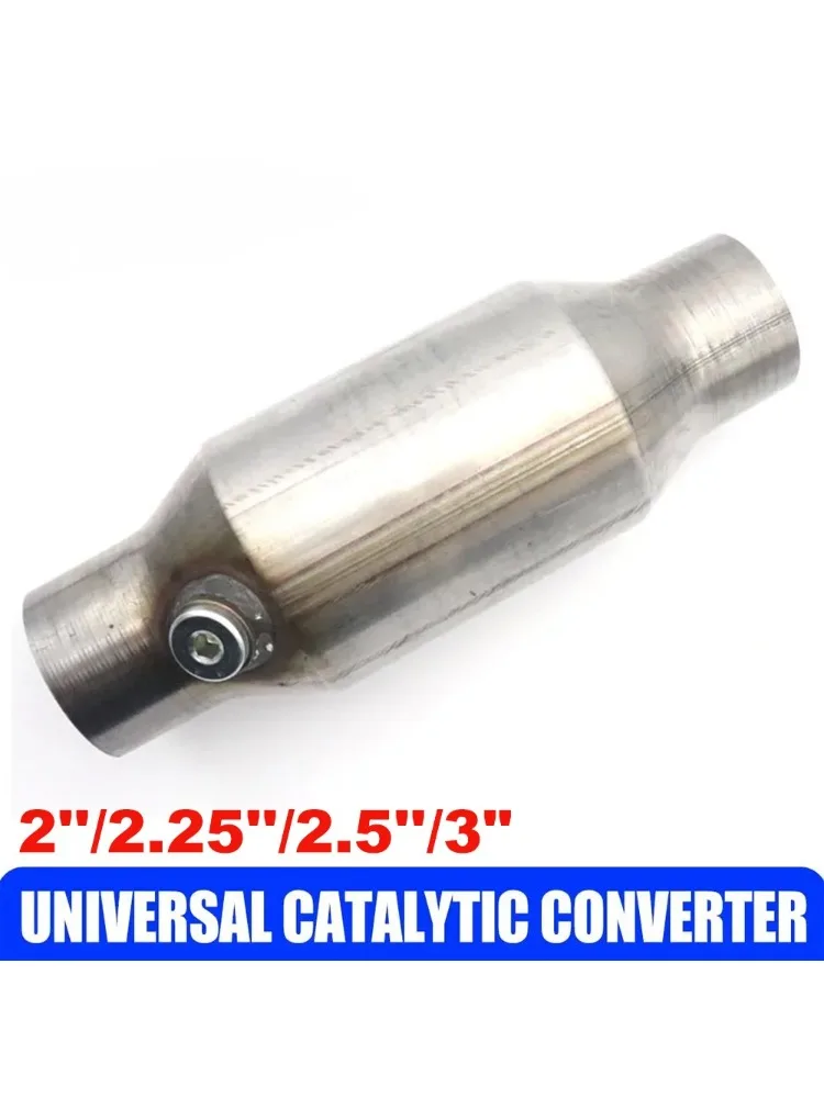 Universele 2 ''2.25'' 2.5 ''3" Auto Katalysator Sensor 400 Mobiele High Flow Uitlaat Katalysator Converter Euro1 Rvs - afbeelding 2
