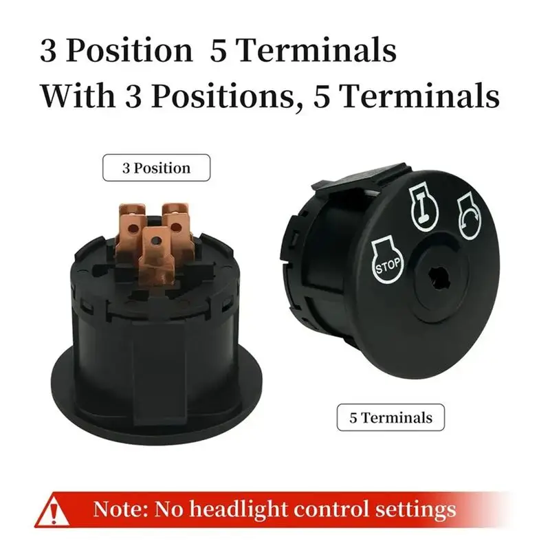 Picture 5: A84X-Lawn Mower Tractor Ignition With Key Mower Button Plug-&-Play Lawn Mower Button Easy To Install For Most Lawn Mower