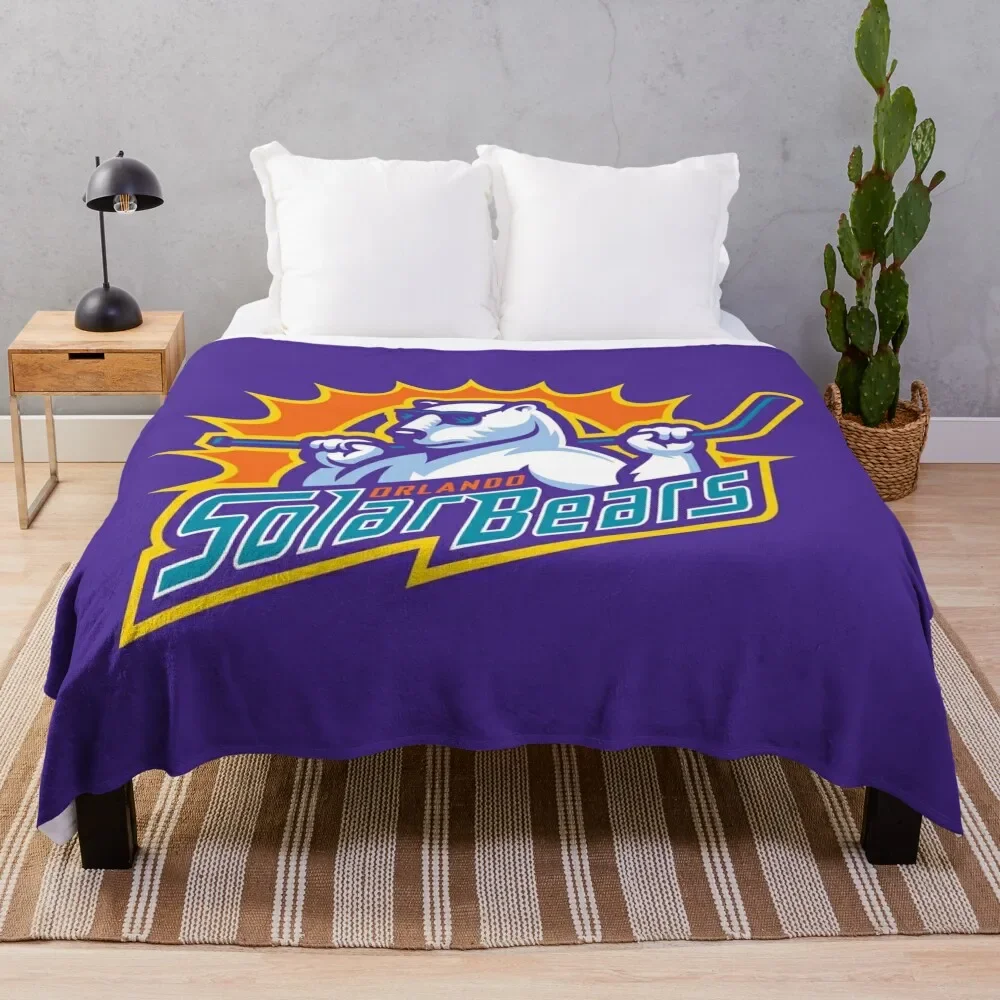 

Orlando Solar Bears Throw Blanket Warm Napping Blanket for Office Couch Bed