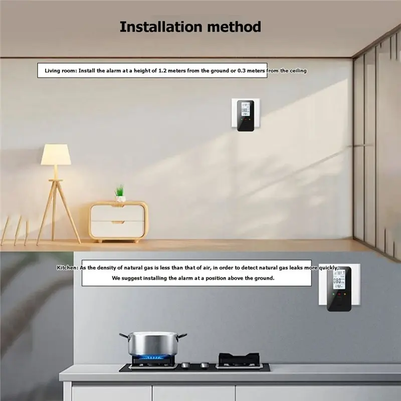 -[A51I Digital]Explosion Protection Anti-Poisoning 4-In-1 Carbon Monoxide Gas Leak Monitor 0-999Ppm Detection Alarm Detector EU