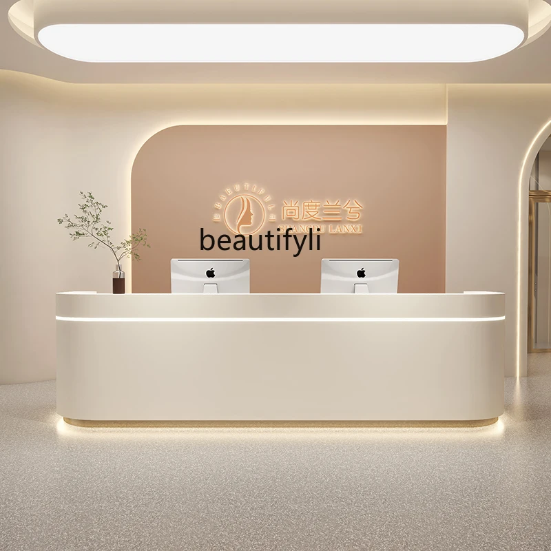 Beauty salon Bar checkout page Medical beauty clinic Reception desk Skin management center Service desk Company front desk