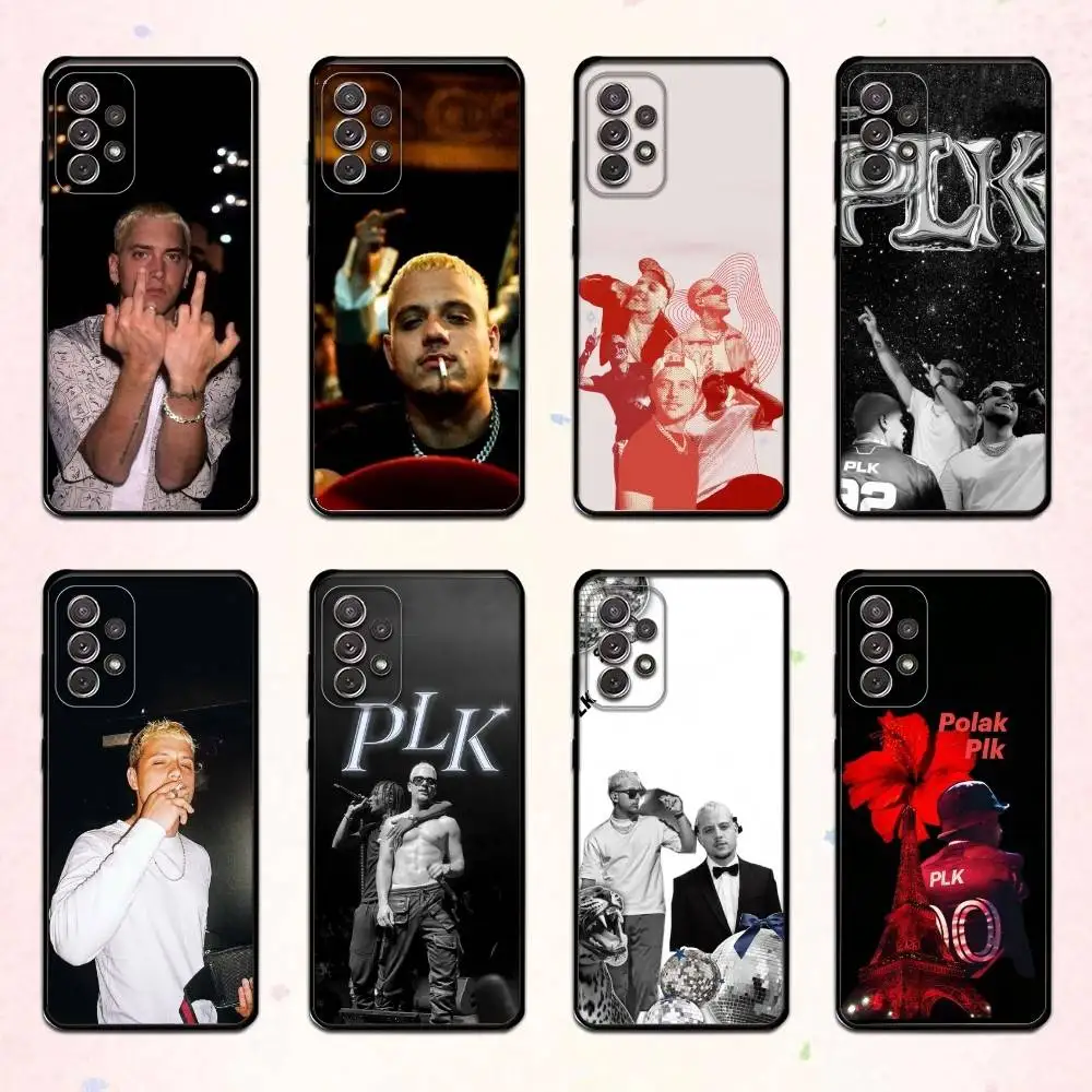 

Модный чехол для телефона PLK F-French Rapper для Samsung S 25,24,23,22,30,21,10,9, Ultra, Plus, Lite, FE, 4,5 G, мягкий черный чехол