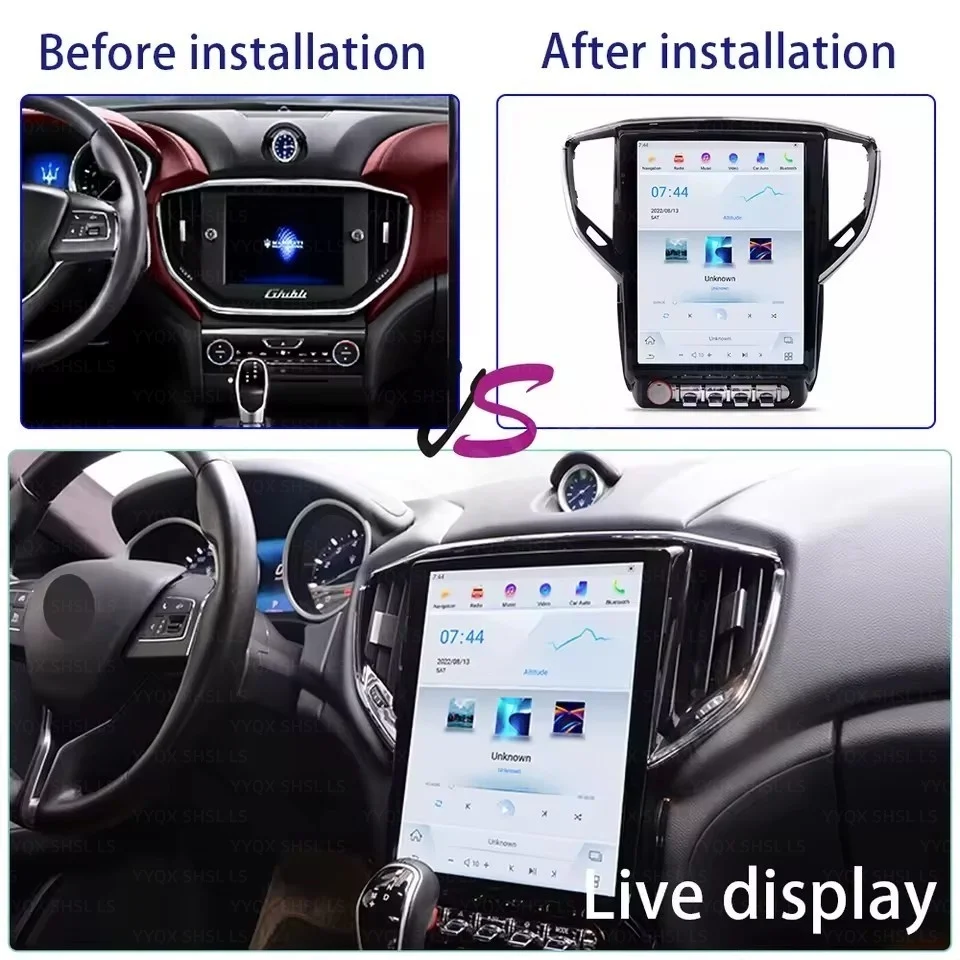 Car Radio For Maserati Ghibli 2014-2016 HD 1080P Support Camera Android auto Rear View GPS Navigation GPS DVD Multimedia Player