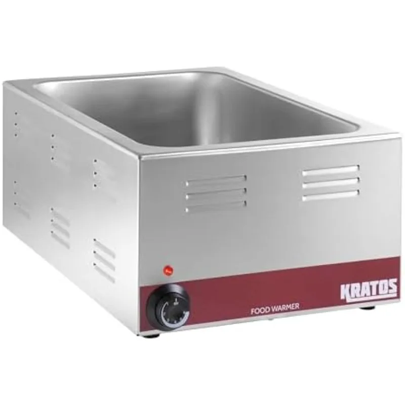 

Коммерческая электрическая настольная тепловая лавка для подогрева еды Kratos | Портативный паровой подогреватель для еды | Подходит для пищевых контейнеров размером 12 x 20 дюймов (28W-168)