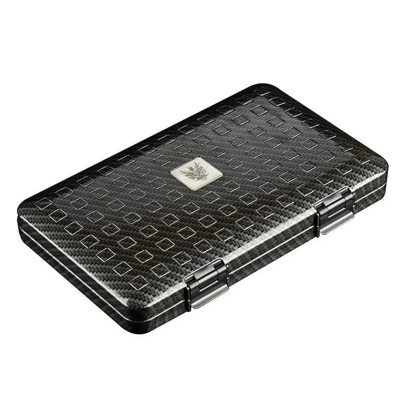 

Cigar Portable Moisturizer Cedar Wood Carbon Fiber Ultra Thin 5 Pack Set Tools Carry-On