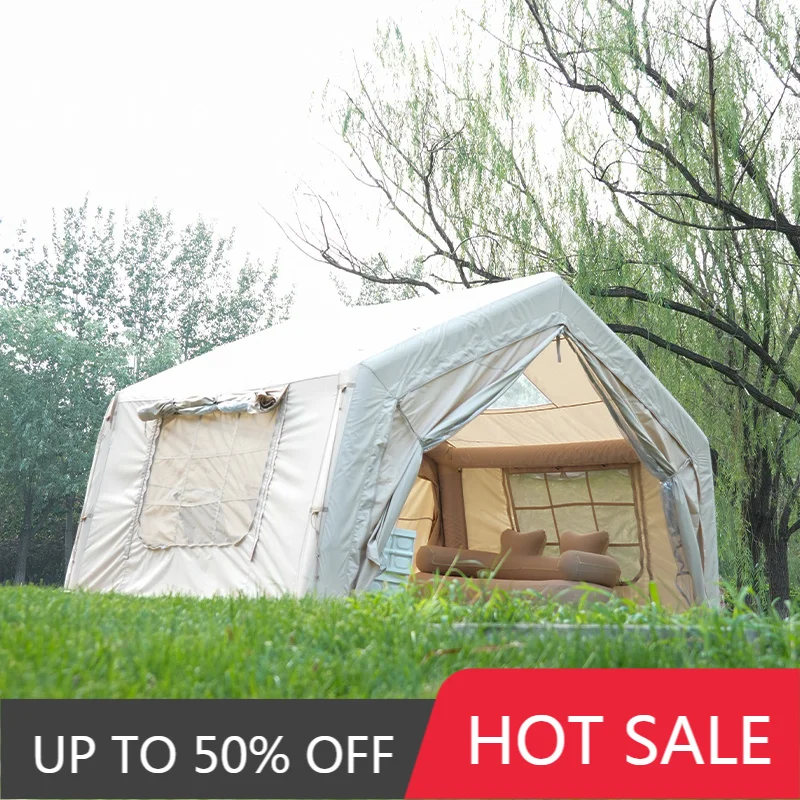 Coody 9.0 Beige Air Tent Foldable Portable Inflatable Shelter For Family Outdoor Glamping Camping