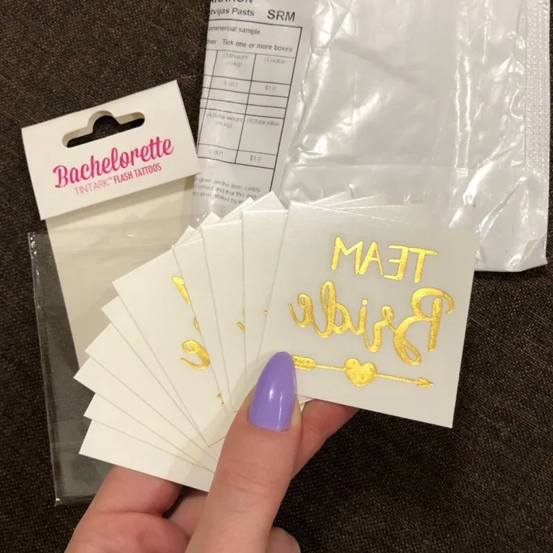 12 قطعة من ملصق وشم العروس الذهبي لفريق العروس لتكون حفلة توديع العزوبية وحفلات الدجاجة وحفلات الزفاف وحفلات الزفاف