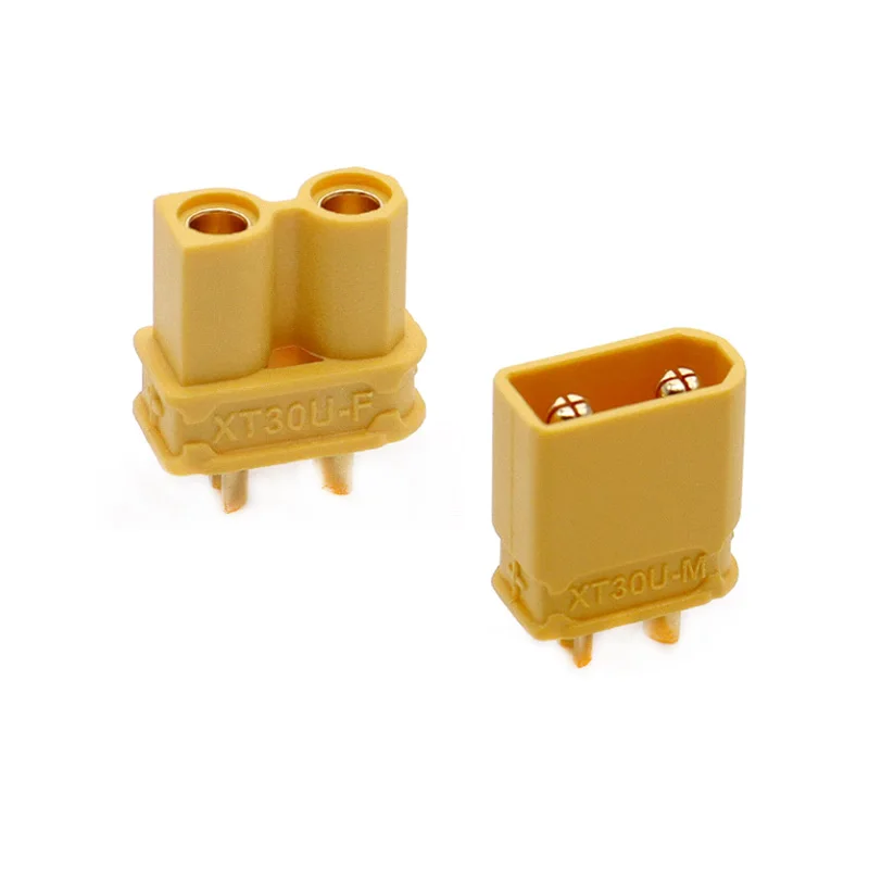 XT30U Female Plug Male Connector Socket Gold Plated FPV Drone Motor For RC Network Communication