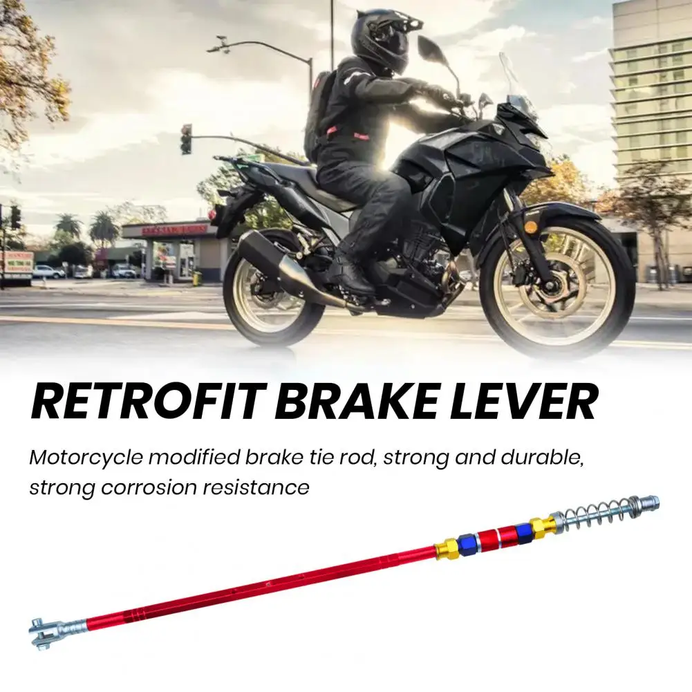 Aluminum Alloy Brake Lever Aluminum Alloy Motorcycle Brake Lever 49.5cm Brake Pull Rod Corrosion for Lc135 for Enhanced