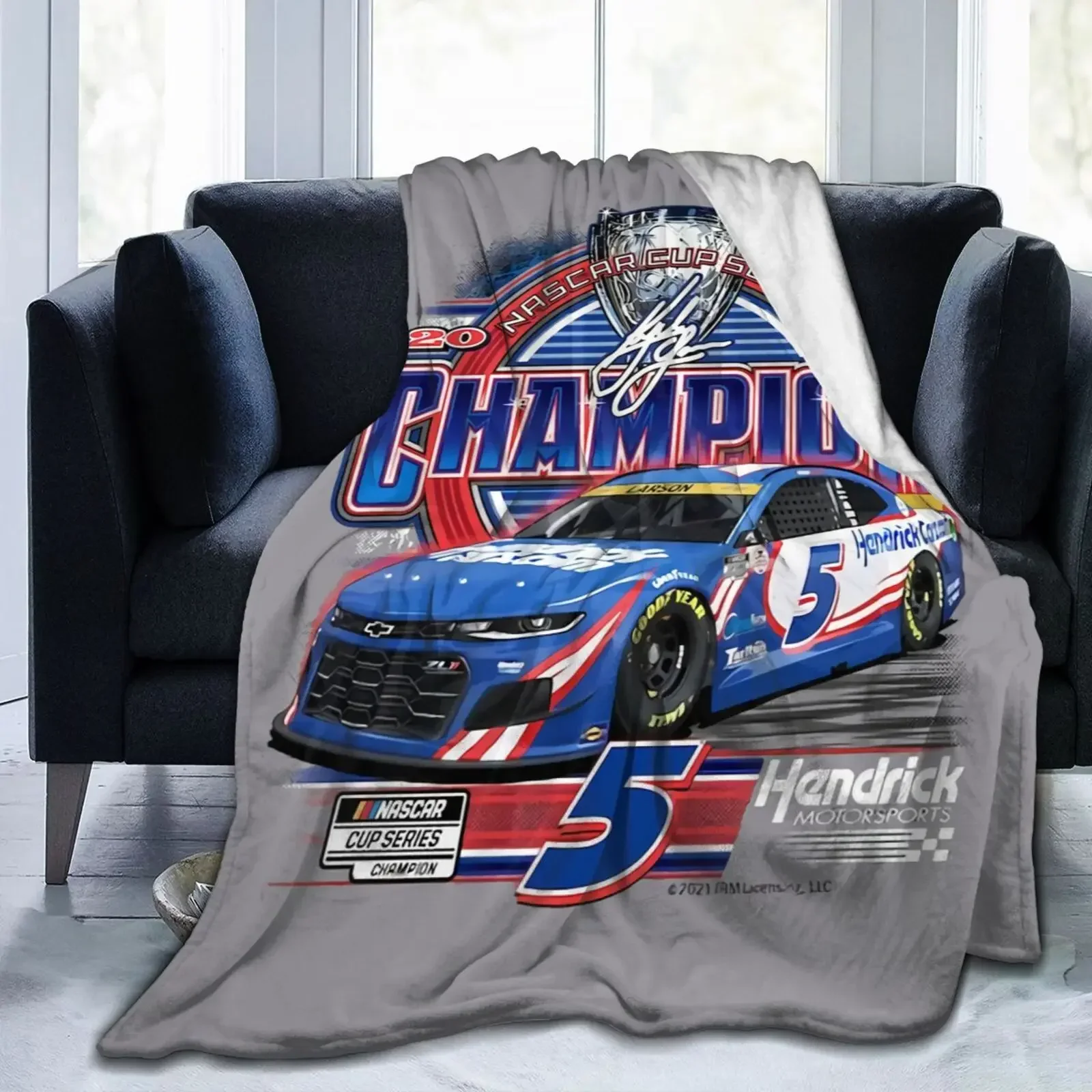 3D Print Kyle Larson 5 Blanket Soft Sofa Cover Throw Blanket Fleece Tapestry Lightweight Bed Blankets for Bedroom Couch