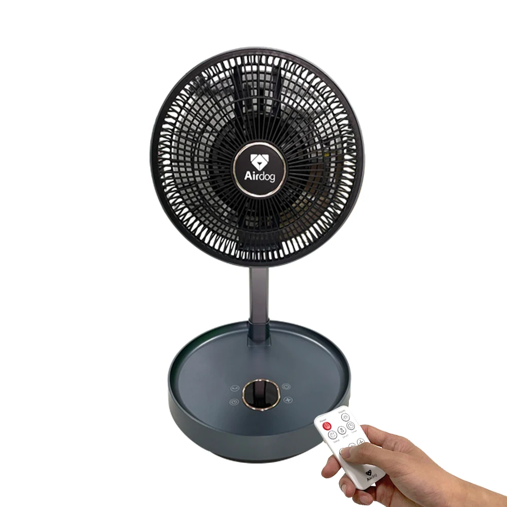 Oscillating Foldaway Smart Circulator Fan for Travel Outdoor Home with Remote Control