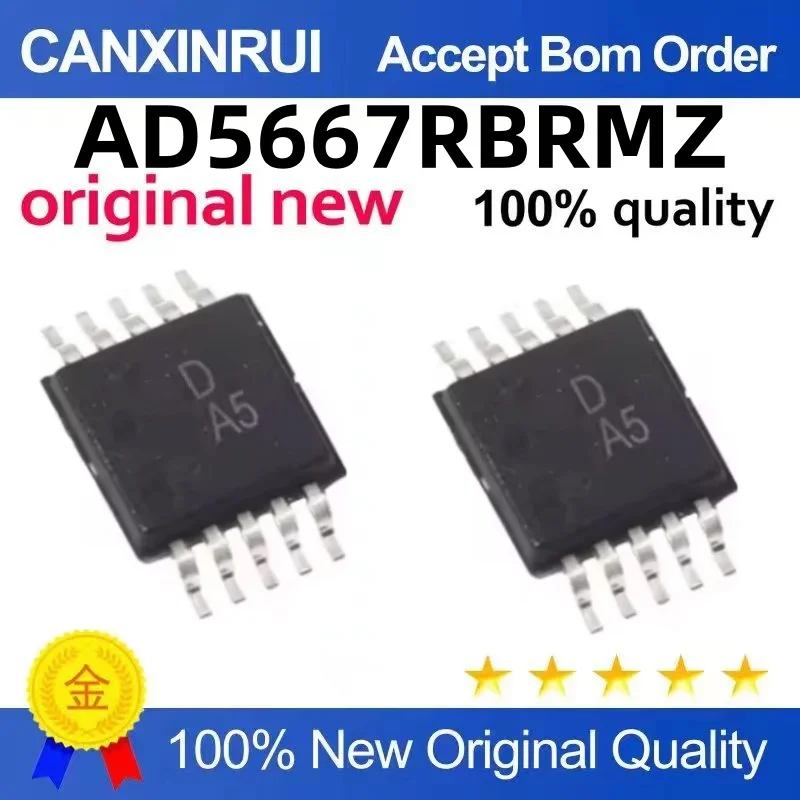 AD5667 AD5667RBRMZ-1 AD5667RBRMZ Silk Screen DA5 MSOP10 Chip SMD