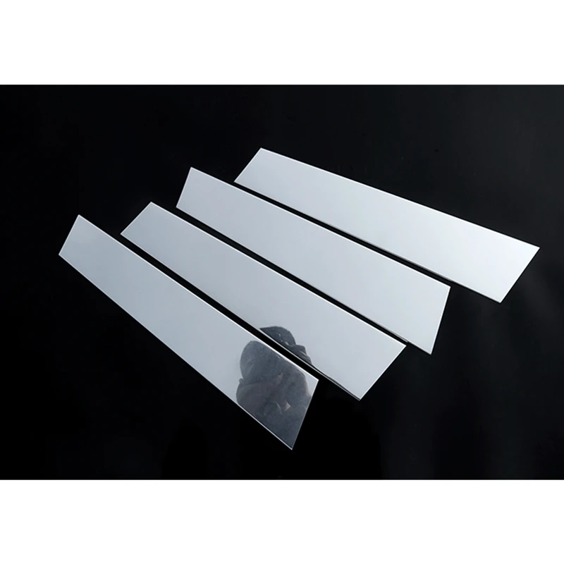 4Pcs Aluminum Alloy Window Molding Strip Cover Trim For Mercedes Benz W222 S-Class S400L S320L S500 2014-2019