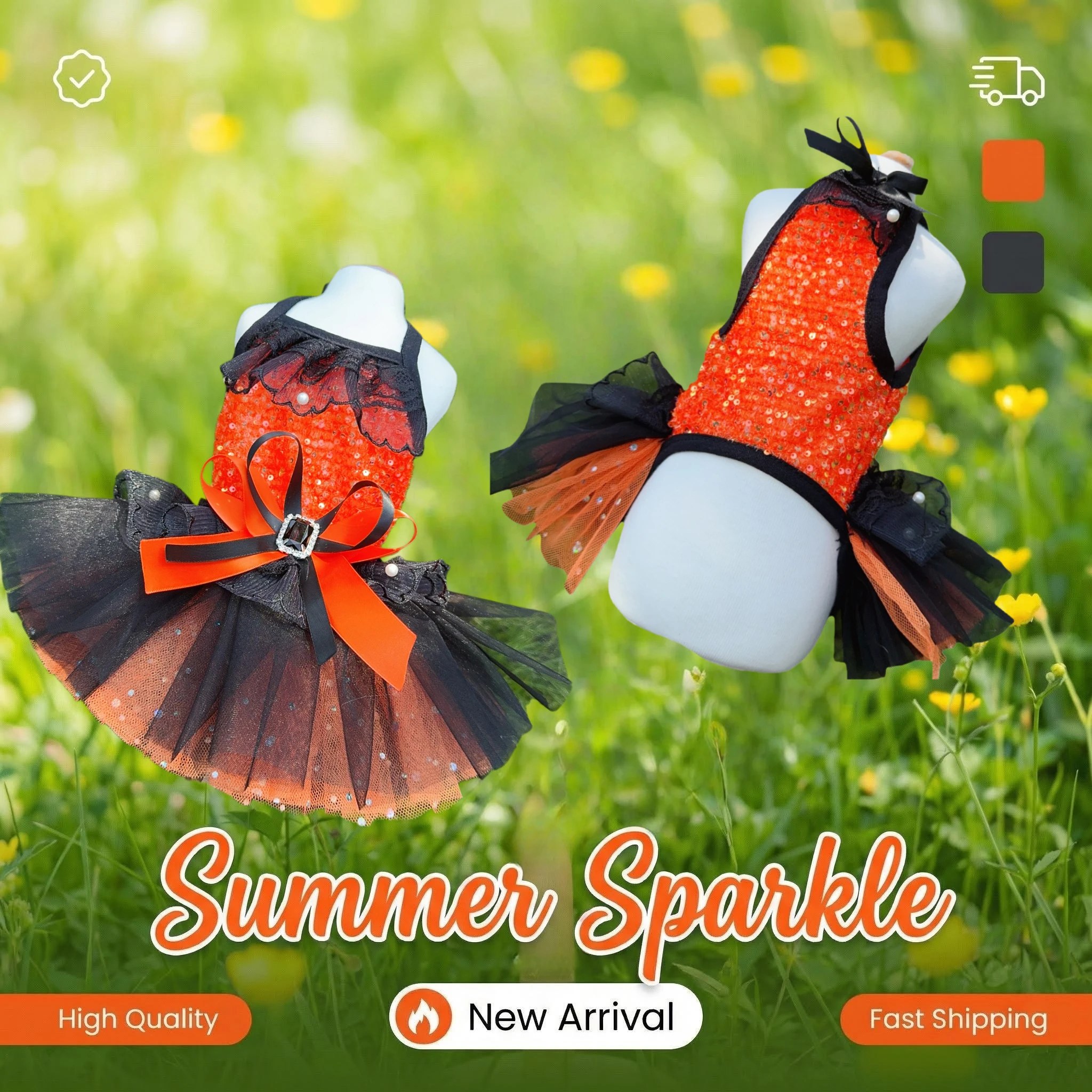 

Elegant Pet Dog Cat Skirt Dress Sequin Suspender Gown for Birthday Party Festival Spring Summer Birthday Party Festival Costume